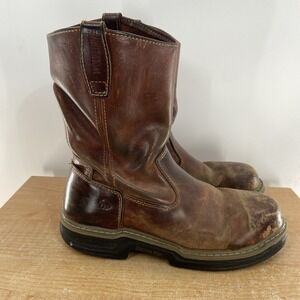 Wolverine Boots Mens Size 9 M Brown Multishox Contour Welt Safety Toe W02427